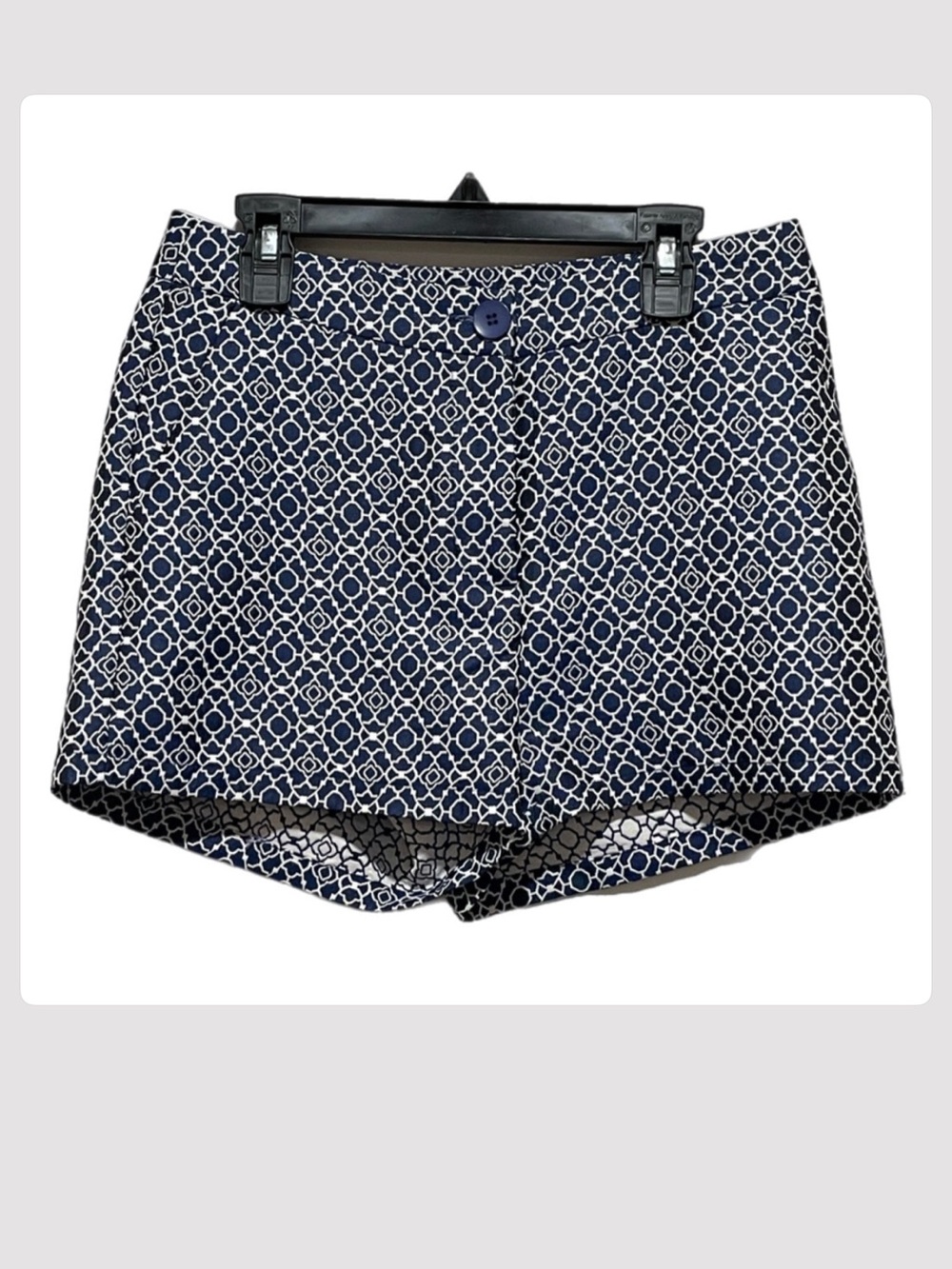 Very Navy & White Geometric Women’s Shorts. Sz Sm.